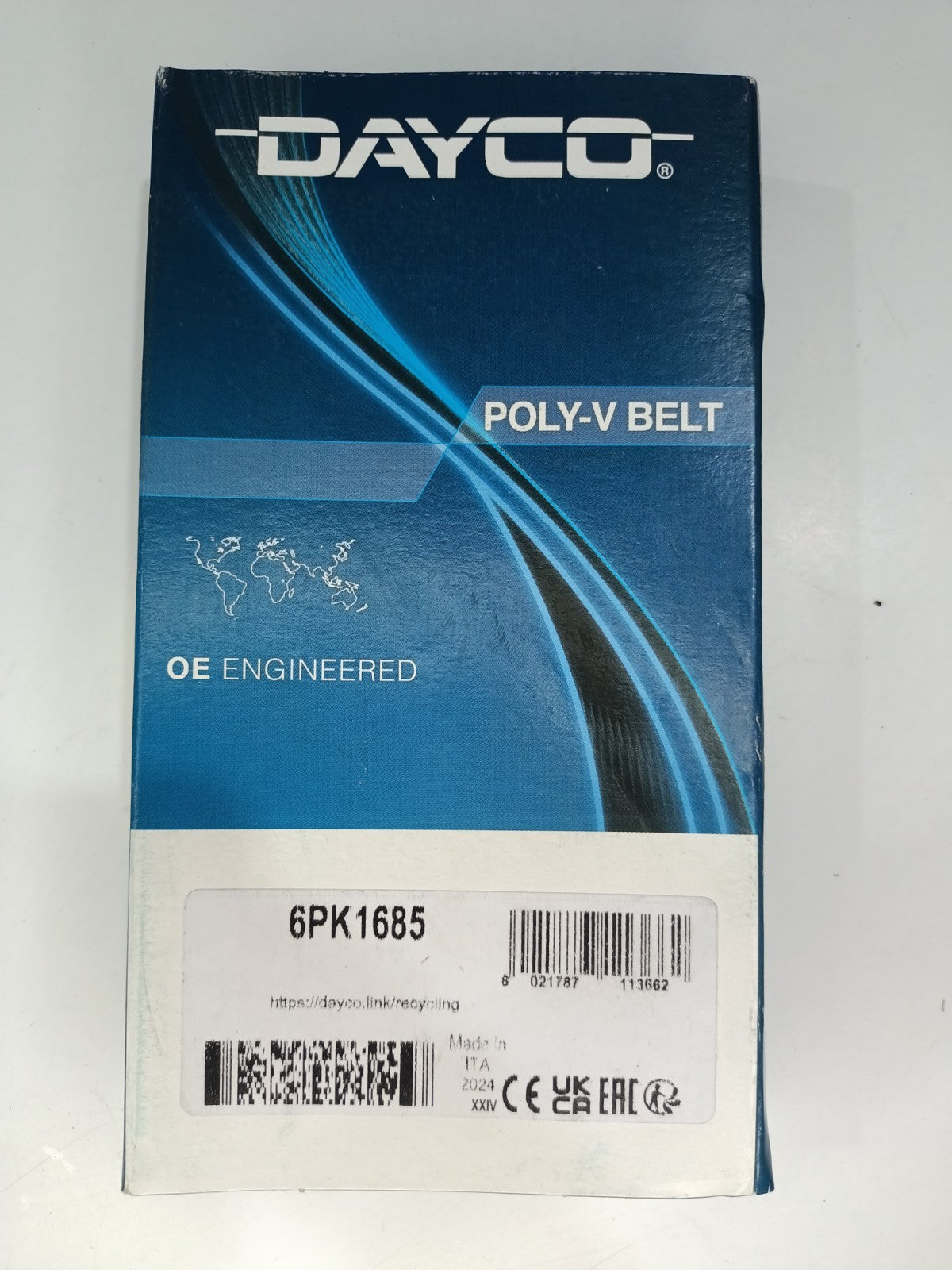 6 Rib Multi V Drive Belt 6PK1685 Dayco 078903137F 11287795601 5184647AB 1127235