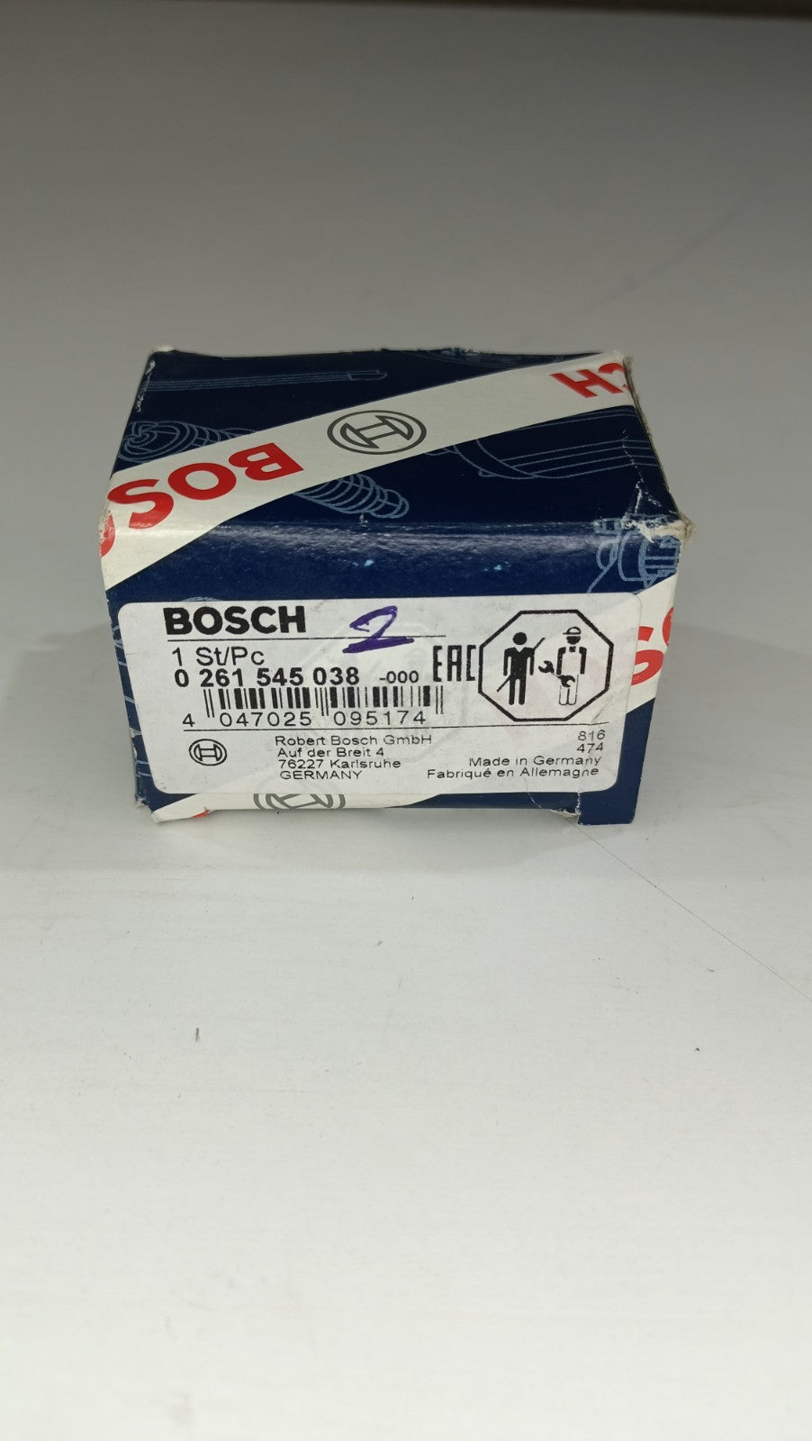 Bosch Genuine Fuel Pressure Sensor For Ford / Volvo - 0261545038