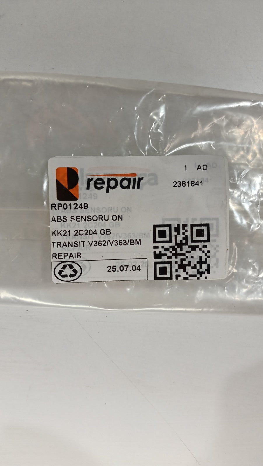 REPAIR SS21523-12B1 Sensor Wheel Speed Original New OE Replacement KK21-2C204-GB