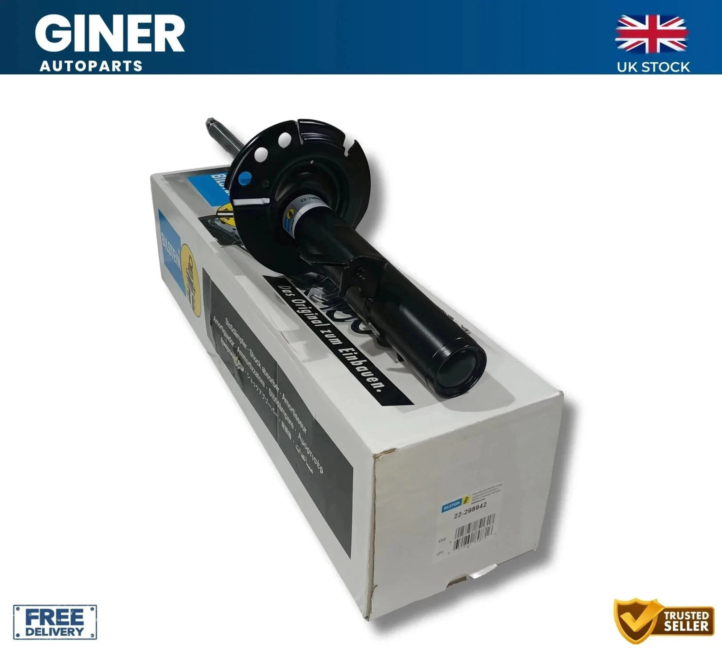 Bilstein Shock Absorber Front Pair For FORD KUGA Mk2 2.0 22-298942 22-298959