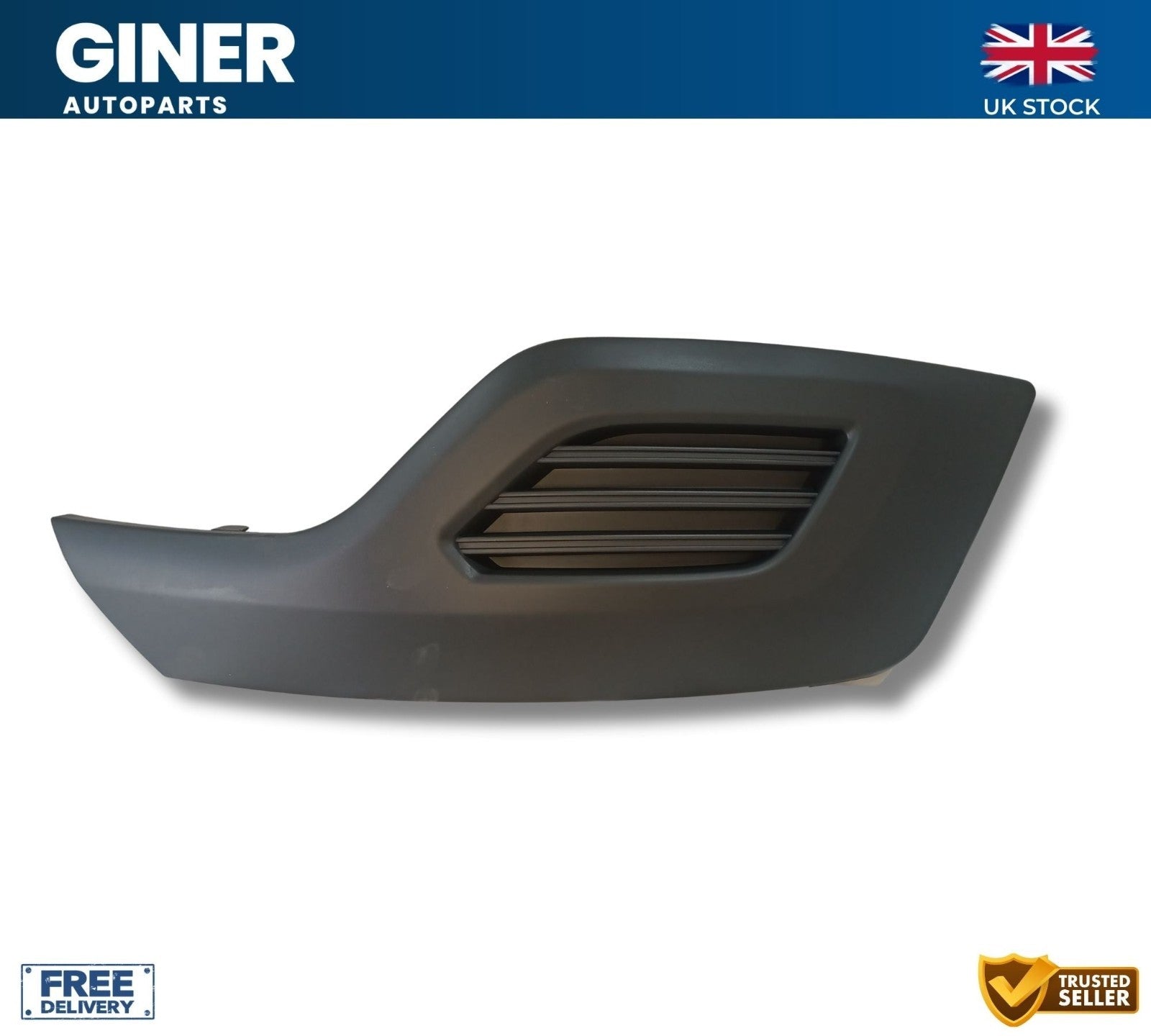 POLIPLAS Fog Light Bezel Front Passenger Side For 15-19 Ford Transit Custom MK8