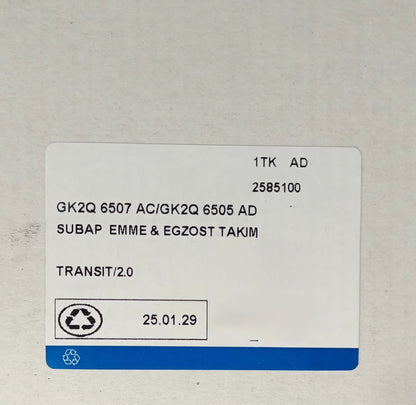 GENUINE Ford Valve Set 16pc For Ford 2.0 EcoBlue Focus Galaxy S-Max Tourneo