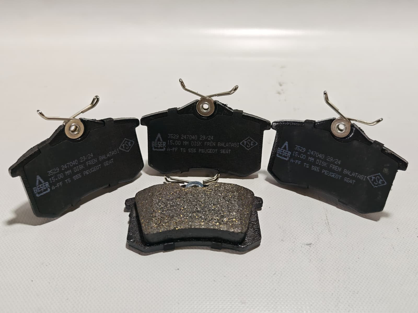 BESER Brake Pads Set Rear 1H0698451B 1H0698451C 1J0698451C 191698451 For Audi