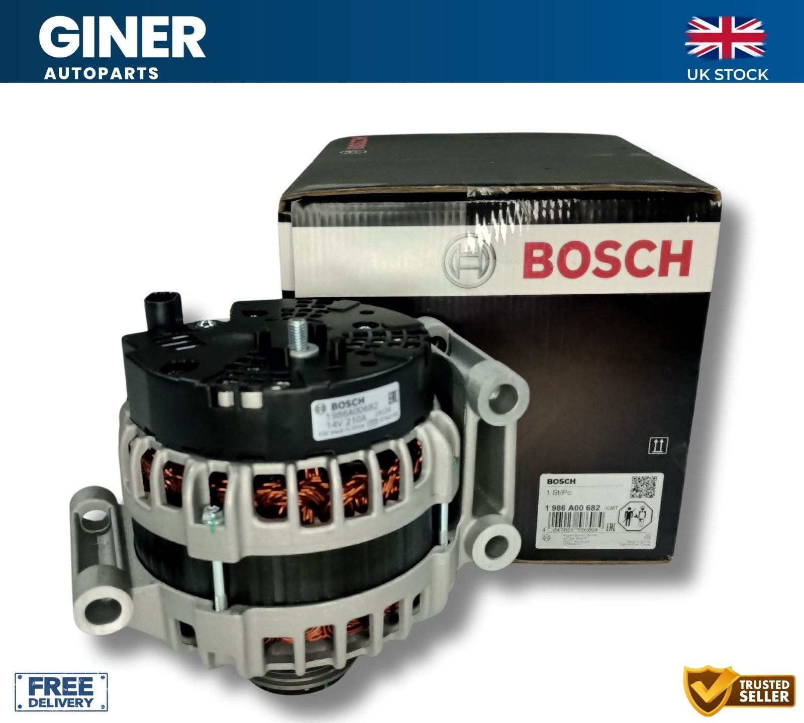 BOSCH Alternator For 2011-2018 Ford Transit FWD MK7 MK8 CUSTOM TOURNEO 2.2 D