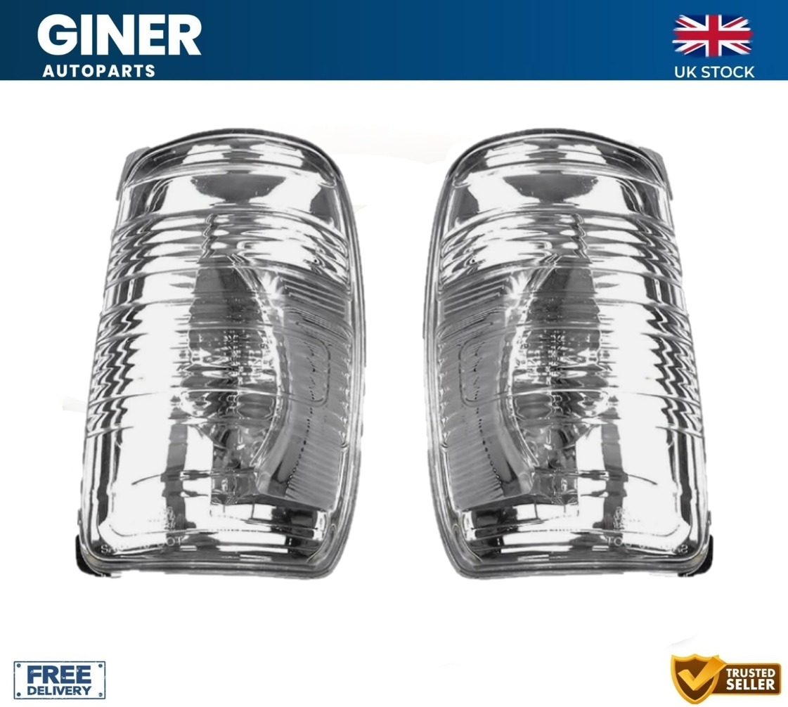 For Ford Transit MK8 Door Wing Mirror Indicator Lens Clear Right + Left