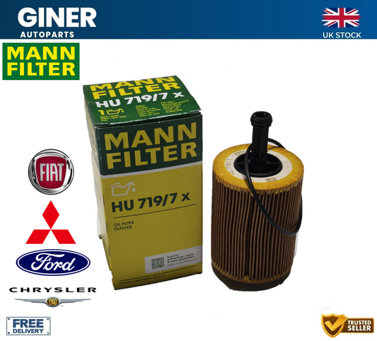 Mann Oil Filter HU719/7X 68001297AA K68001297AA 1118184 1250679 MN980125 Quality