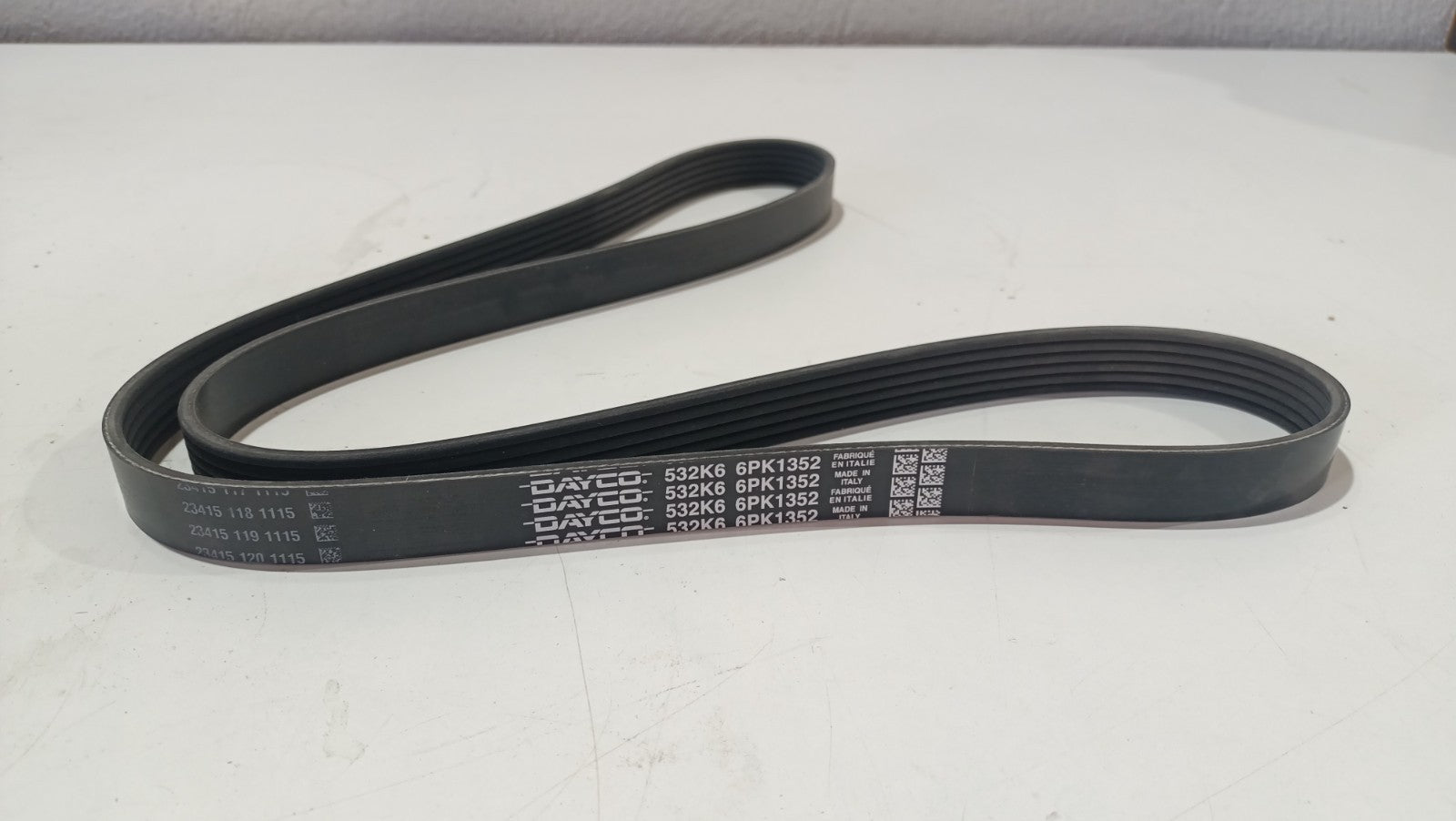 DAYCO V-Ribbed Belt 6 Ribs 1352MM Auxiliary Fan Drive Alternator Belt 6PK1352