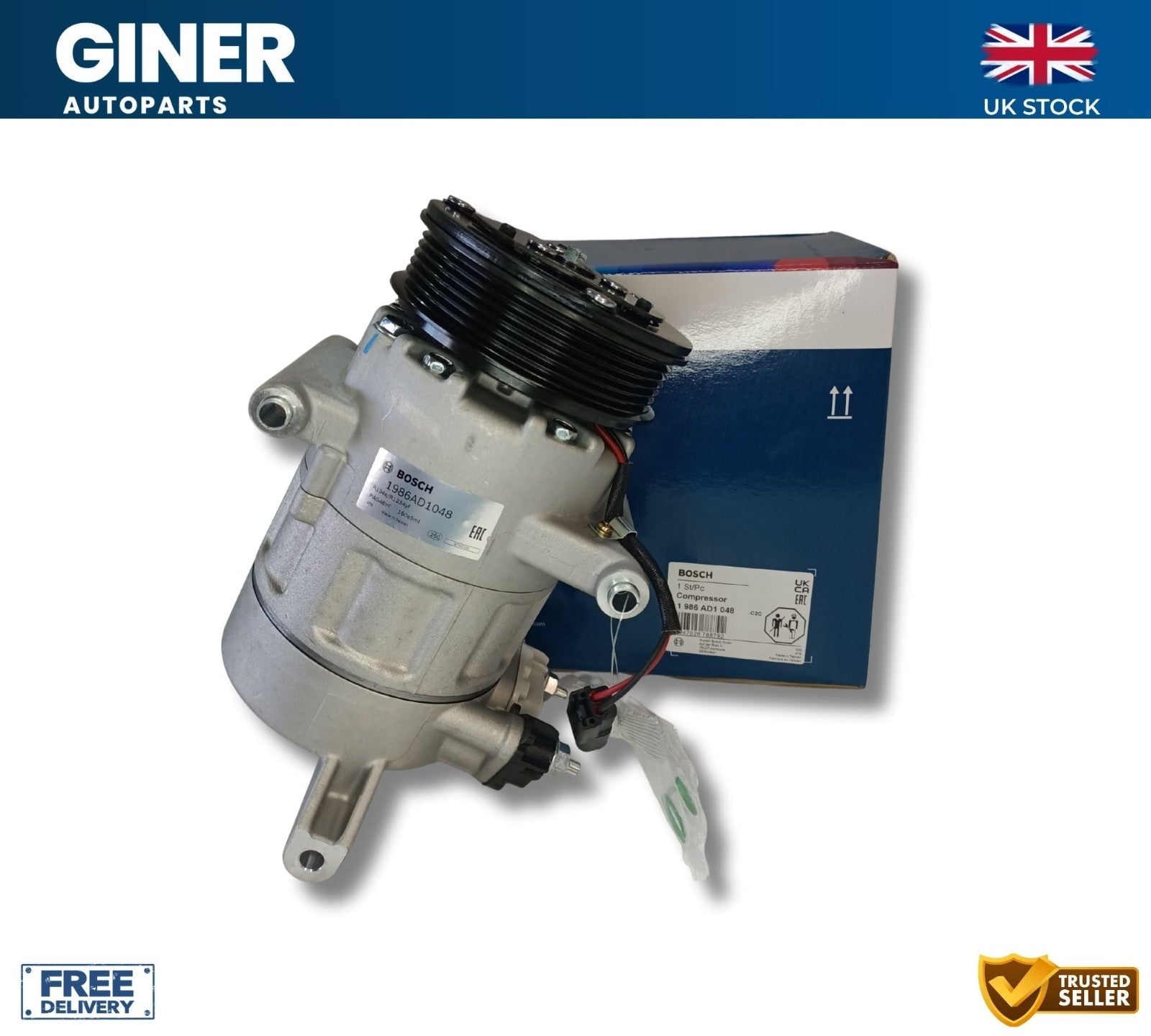 Air Compressor BOSCH 1986AD1048 For Ford Transit 2.2 TDCi V362 2058176 2026598