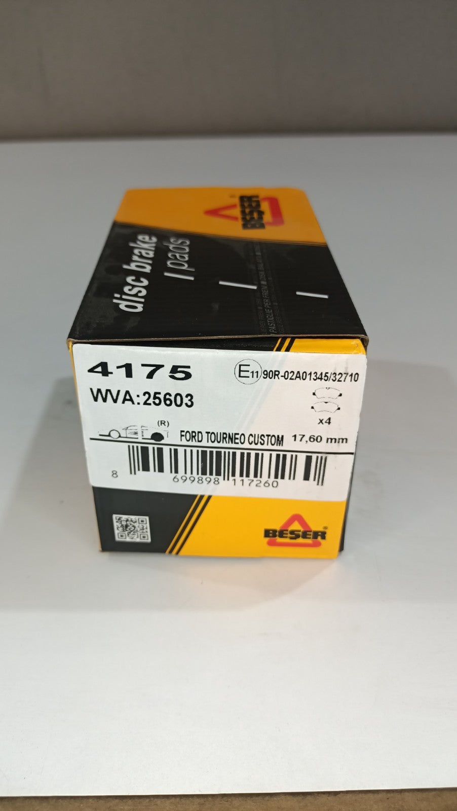 BESER Rear Brake Pad Axle Set For Ford Transit MK6 Tourneo V362 1840037