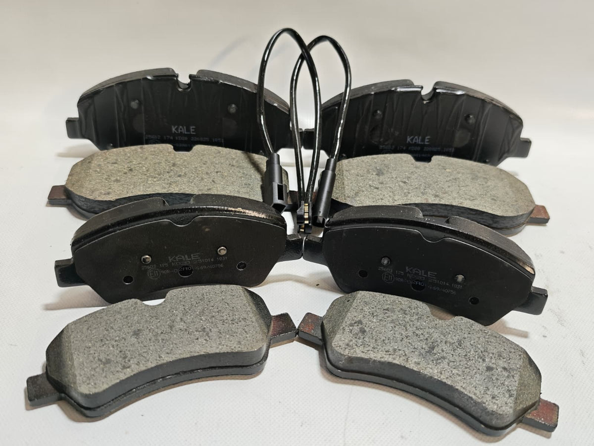For Ford Transit Custom + Mk8 2.0 2.2 TDCI Front & Rear Brake Pads Wear Leads