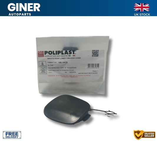 POLIPLAS Genuine Front Bumper Tow Cover For Ford Transit Custom JK21-17A989 AC