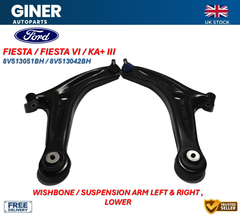 Wishbone / Suspension Arm Lower Left & Right For Ford Fiesta 1521773 1520778