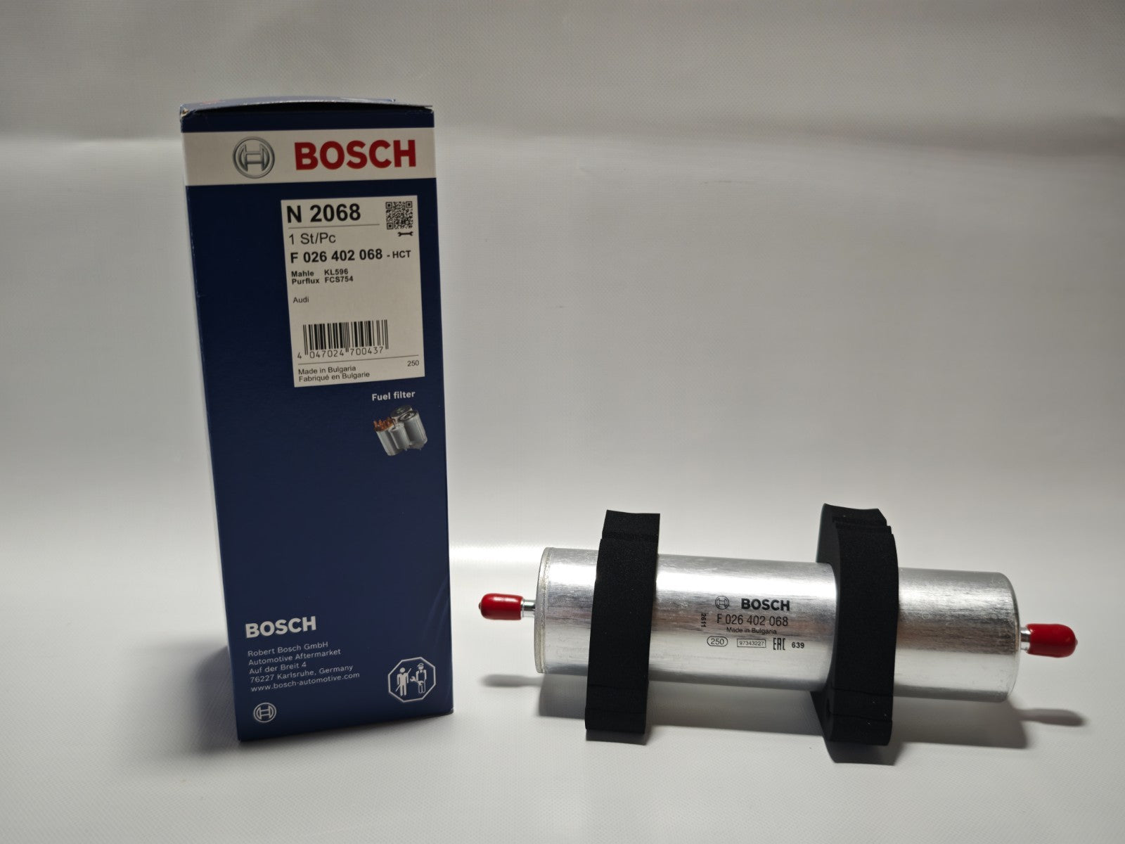 Bosch Fuel Filter F026402068 8K0127400 8K0127400A 8T0127401A 8K0127400C N2068
