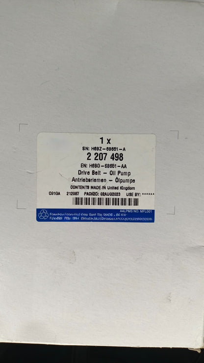 Ford Original Timing Belt For Ford Transit/Puma/Focus IV 2207498 H6BG6B651AA