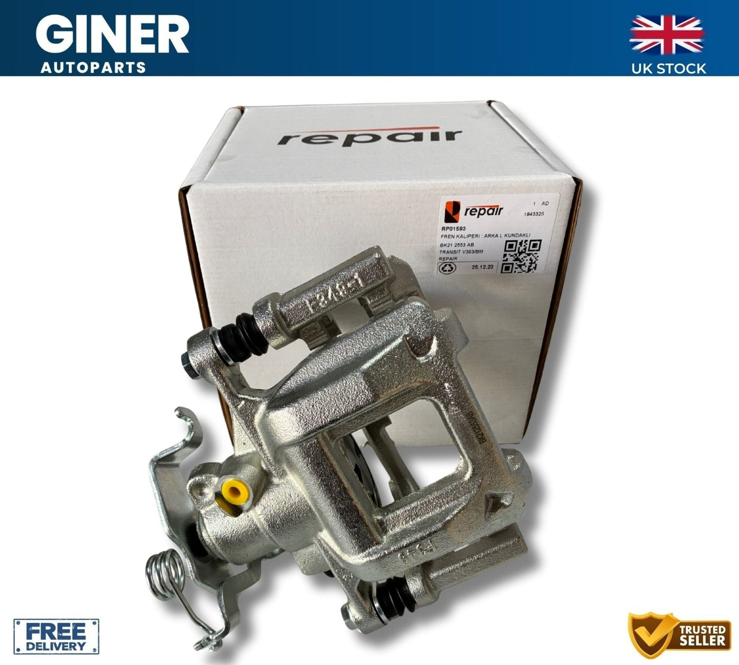 Brake Caliper Rear Left For Ford Transit V363 Tourneo Custom V362 1843325 344922