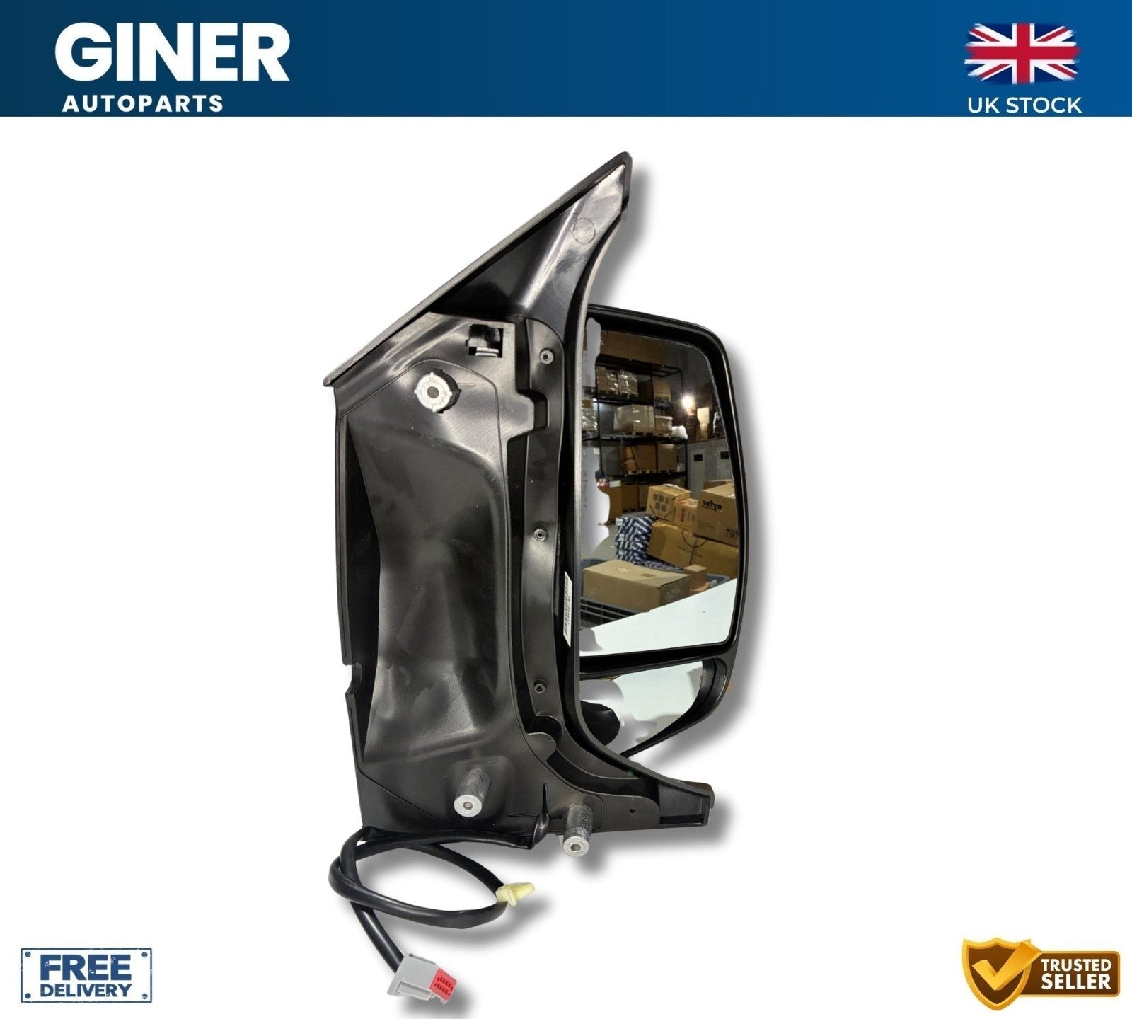 For Ford Transit Custom Complete Door Mirror Manual Right 2123233 + Side Light