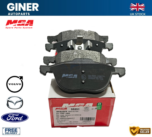 Front Brake Pads Set For VOLVO V40 52, 526 12 To 19 30681739 30683554 30715023