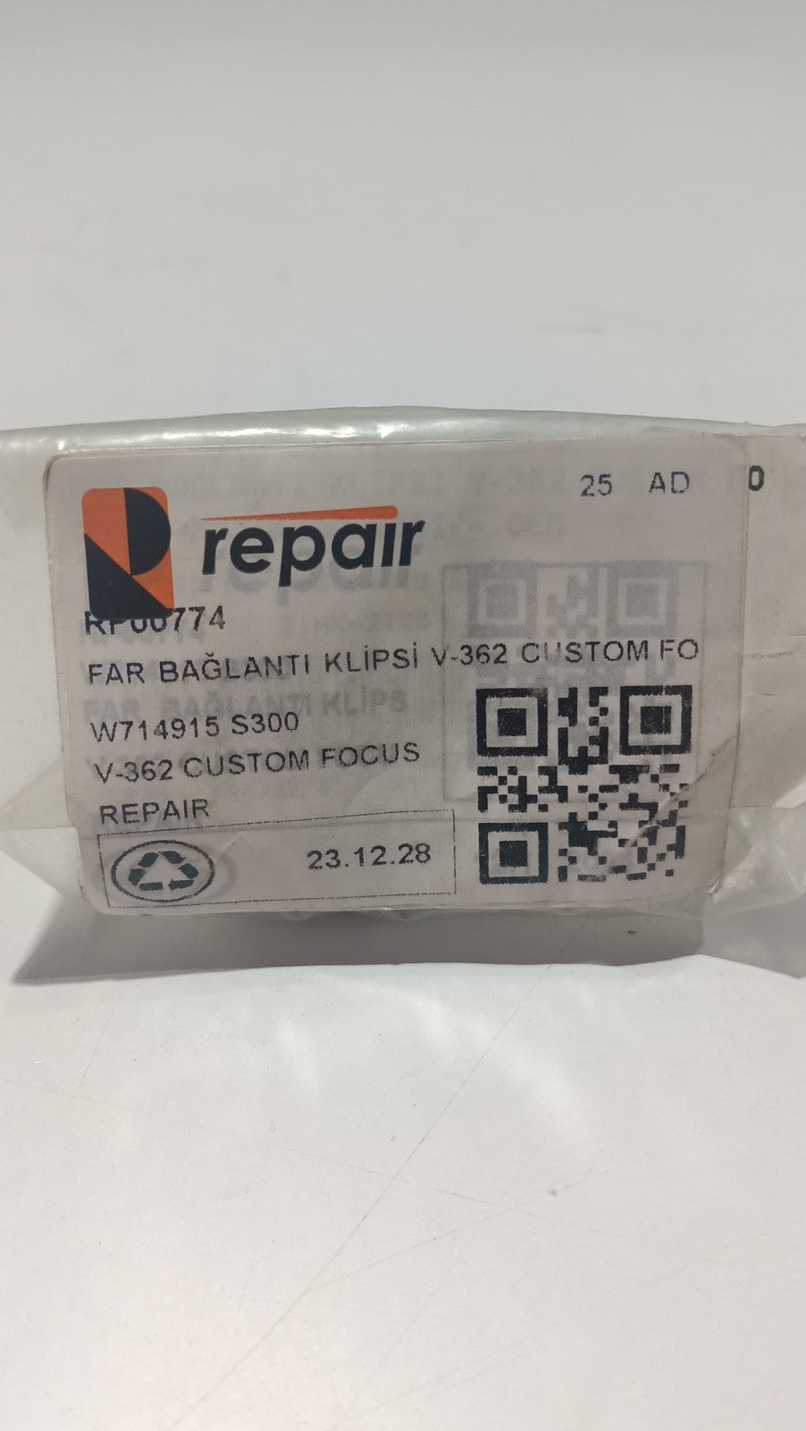 REPAIR Headlamp Nut Black Front For 2010+ONWARDS Ford C-Max 1681392