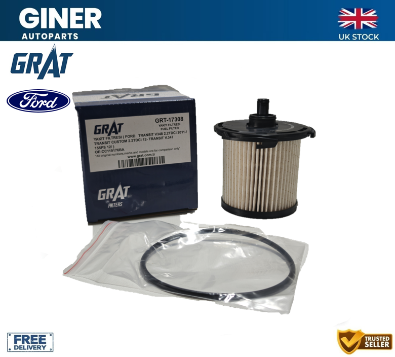 Fuel Filter For FORD TRANSIT 2.2D 2011 on GRAT CC1Z9354A CC119176AA CC119176BA