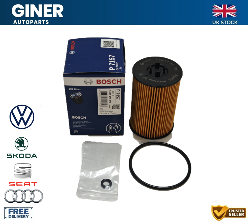 Bosch Oil Filter F026407157 03N115562 03N115562B 65055046000 65055046002 P7157