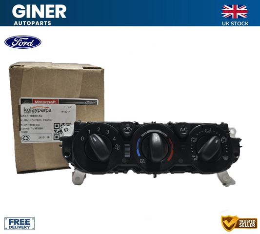 Genuine Ford Transit Mk8 Custom Heater Air Con Control Switch Panel 14- 1843211