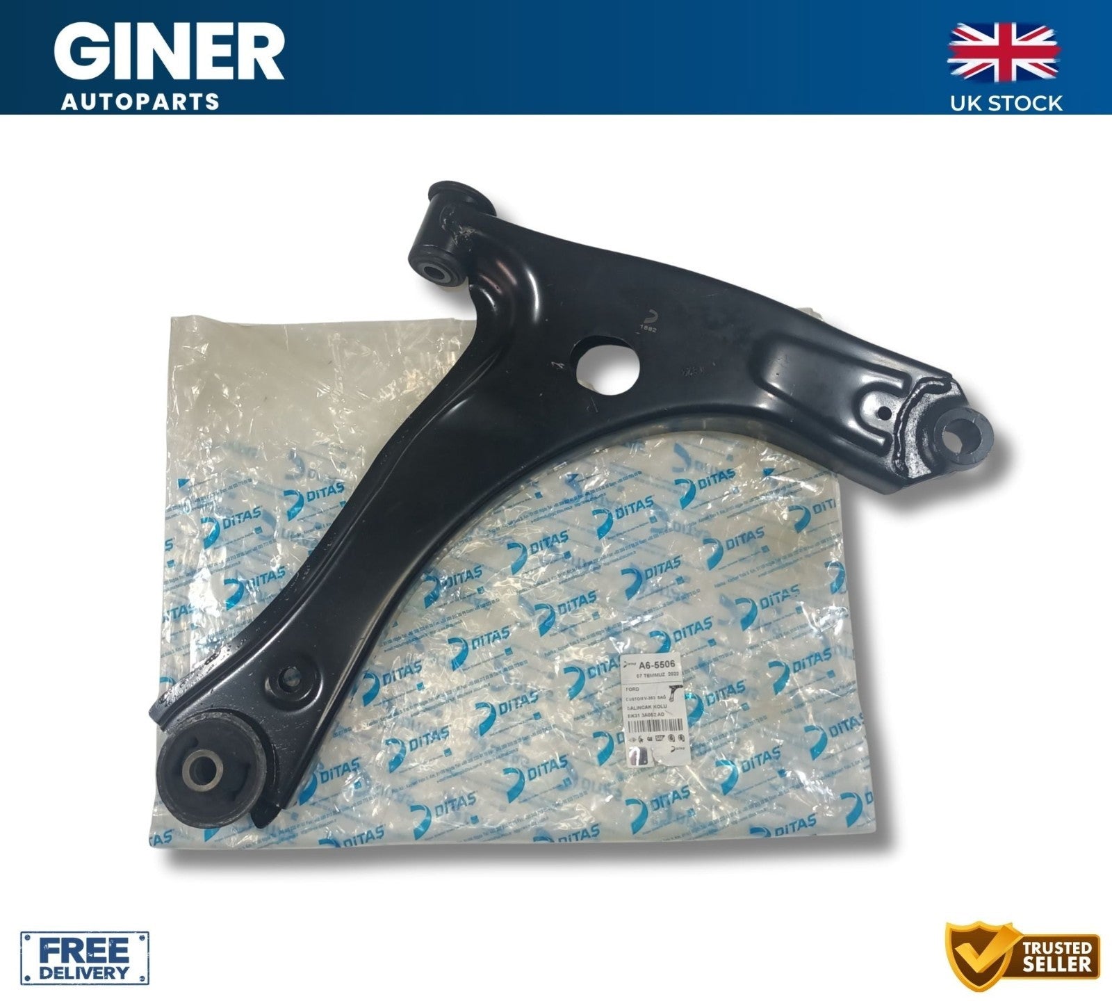 DITAS - TC3747 Wheel Suspension Control Arm/Trailing Arm Front Right Fits Ford