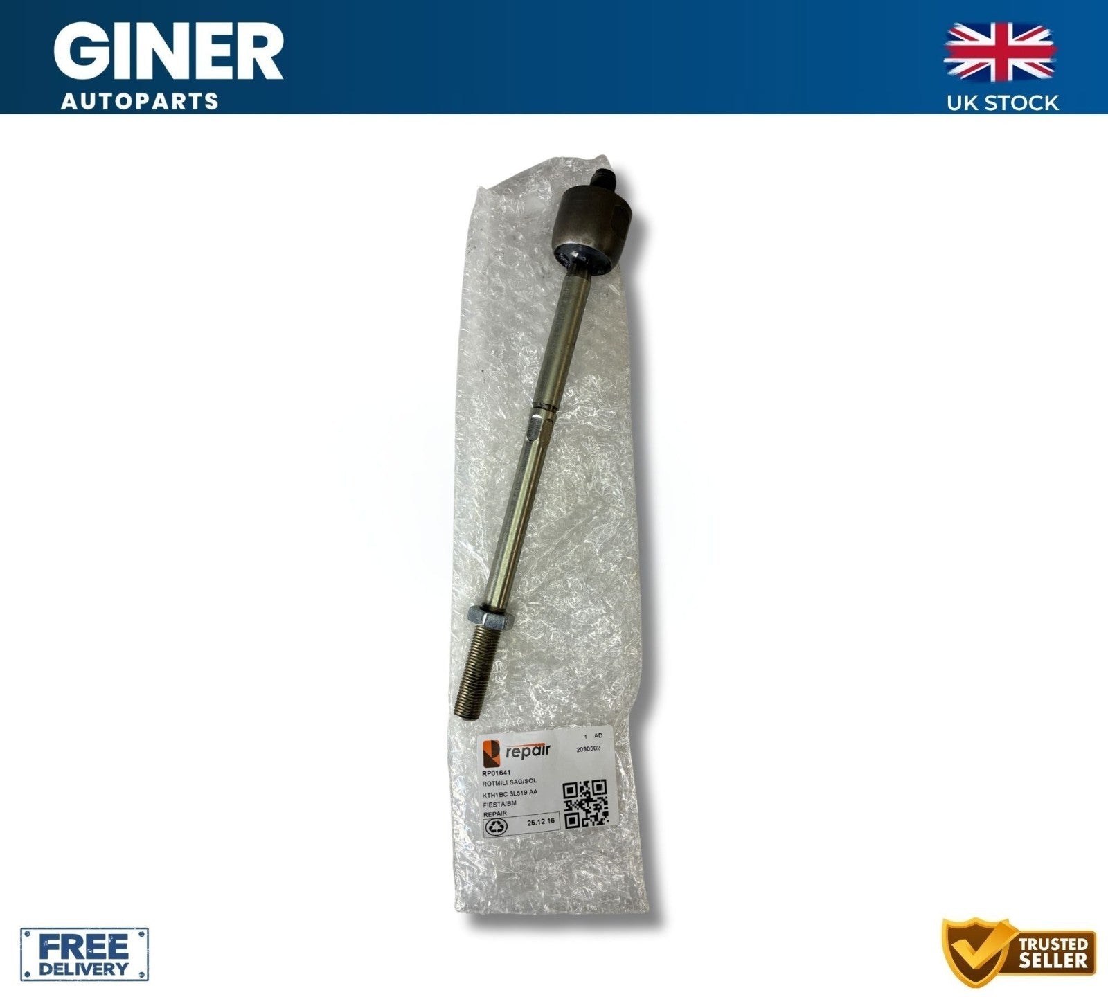 Inner Rack End For Ford Fiesta Mk7 1.0 2017 On Tie Rod Joint 2090582