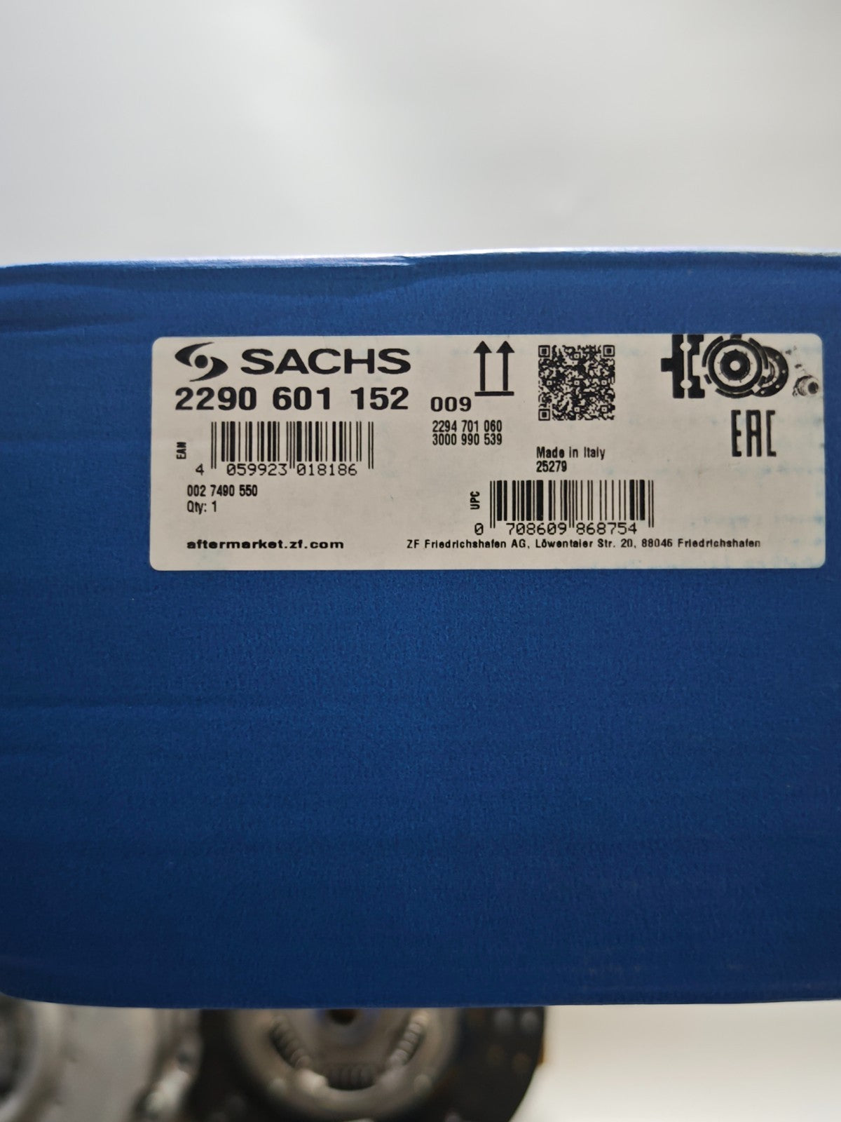 SACHS Clutch Kit For Ford Transit 2.0 EcoBlue RWD 2.0 EcoBlue 4x4 2290 601 152