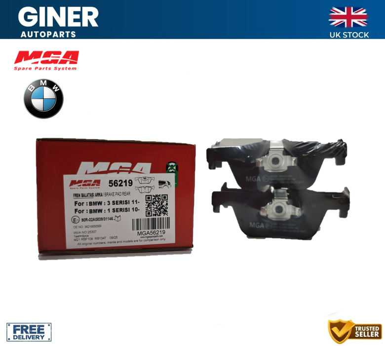 MGA Brake Pads Rear For BMW 1 2 3 4 Series F20 F21 F23 F31 F34 F36 34216850569
