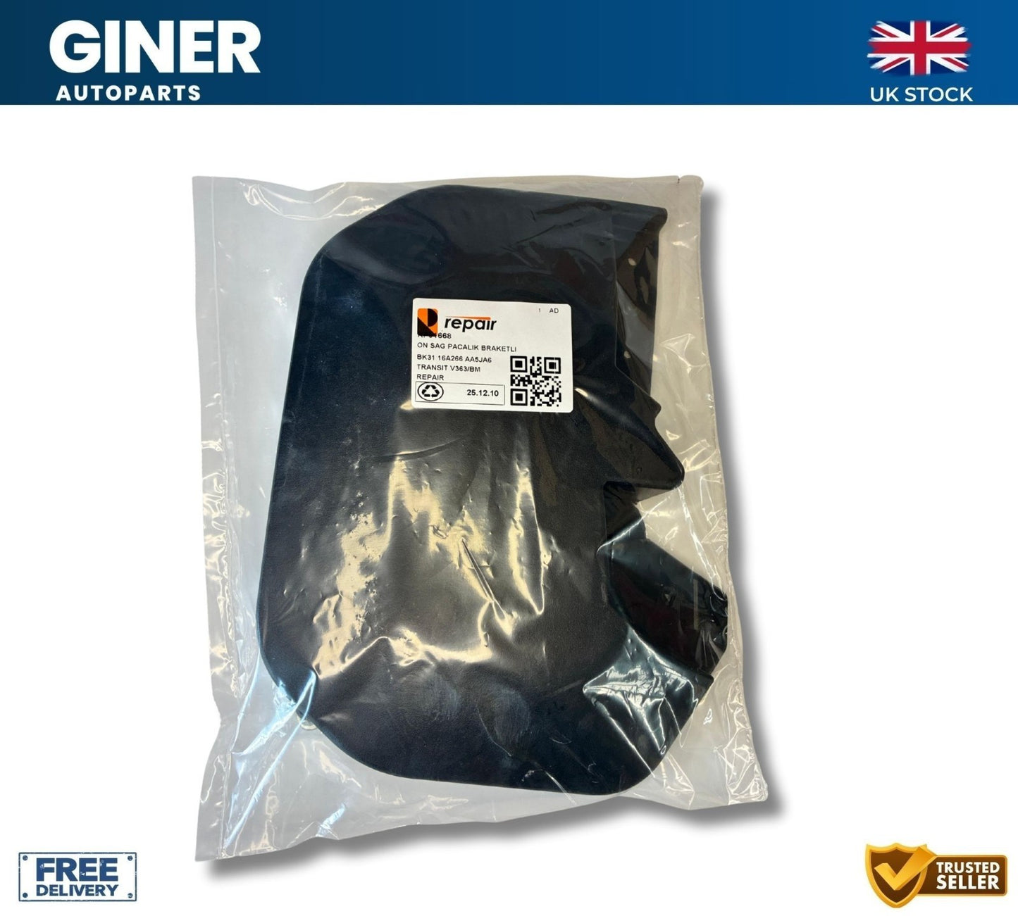 REPAIR Front Right Mud Flaps For 2014-ON Ford Transit MK8 BK31 16A267 AA5JA6