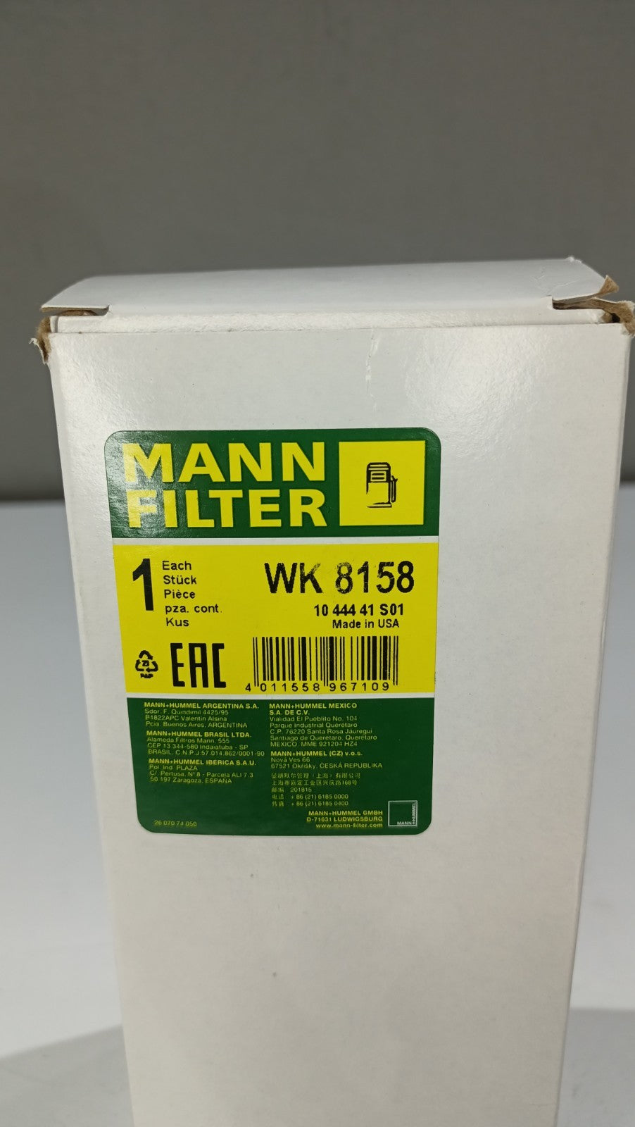 MANN Fuel Filter 196mm Height 88mm For Ford Transit 2.4 TDCi 2.2 TDCi WK815/8