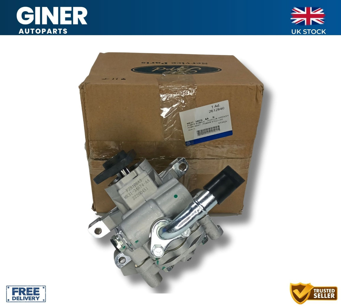 Power Steering Pump For Genuine 2012 On Ford Transit Custom V362 TDCi 2.2D