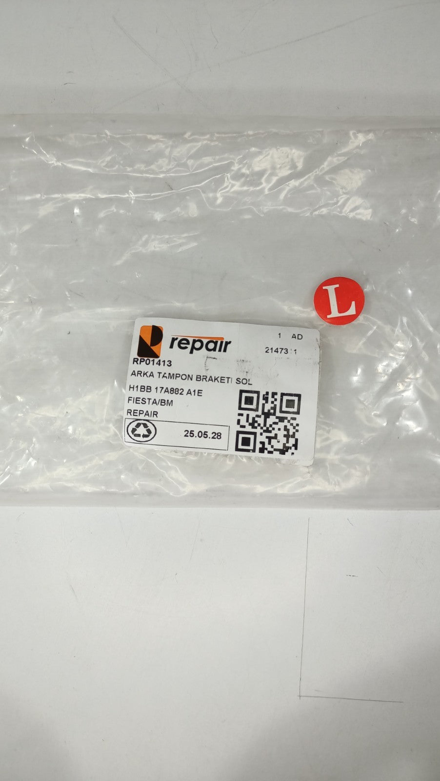 REPAIR Rear Left Side Bumper Bracket For 17-22 Ford Fiesta P/N H1BB-17A882-A1E