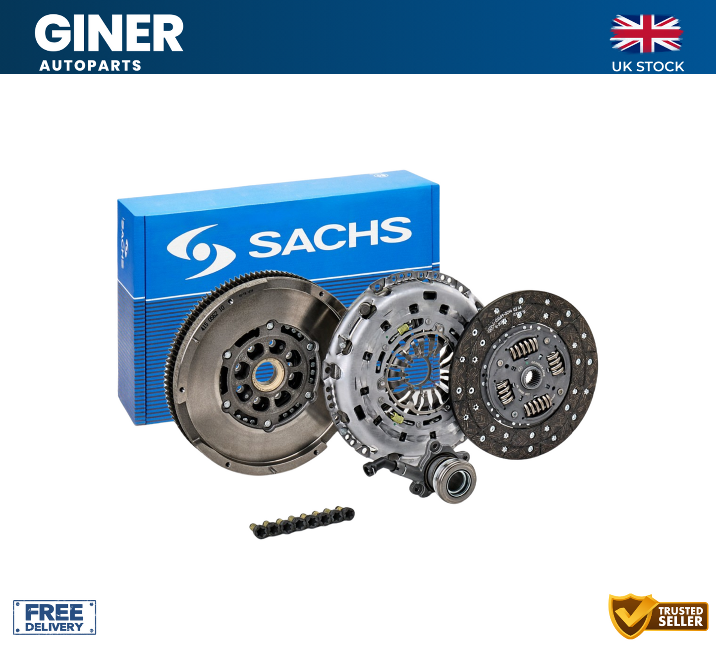 SACHS Clutch Kit For Ford Transit Custom V362 BK21 7C625 AA / BK21 7540 BC