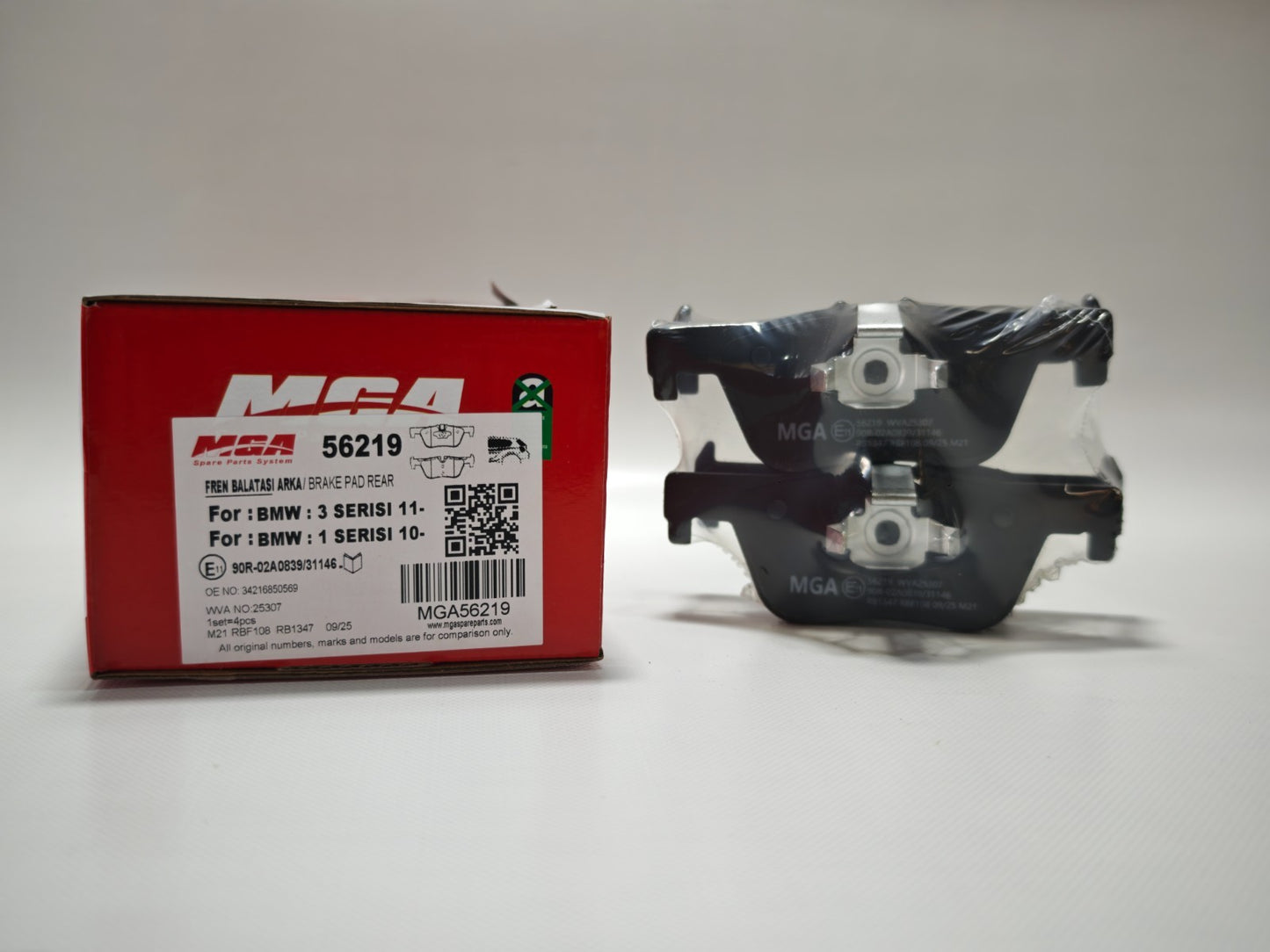 MGA Brake Pads Rear For BMW 1 2 3 4 Series F20 F21 F23 F31 F34 F36 34216850569