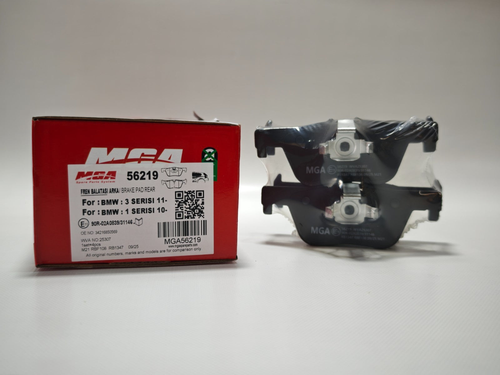 MGA Brake Pads Rear For BMW 1 2 3 4 Series F20 F21 F23 F31 F34 F36 34216850569