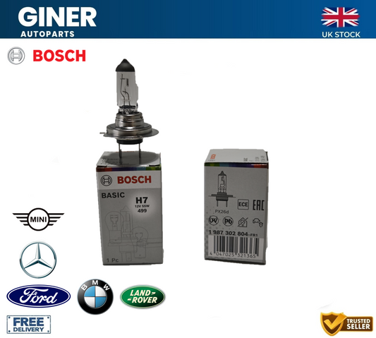 Bosch 2x H7 12V Genuine ECO Headlamp BULB For Ford / BMW / Mercedes / Land Rover