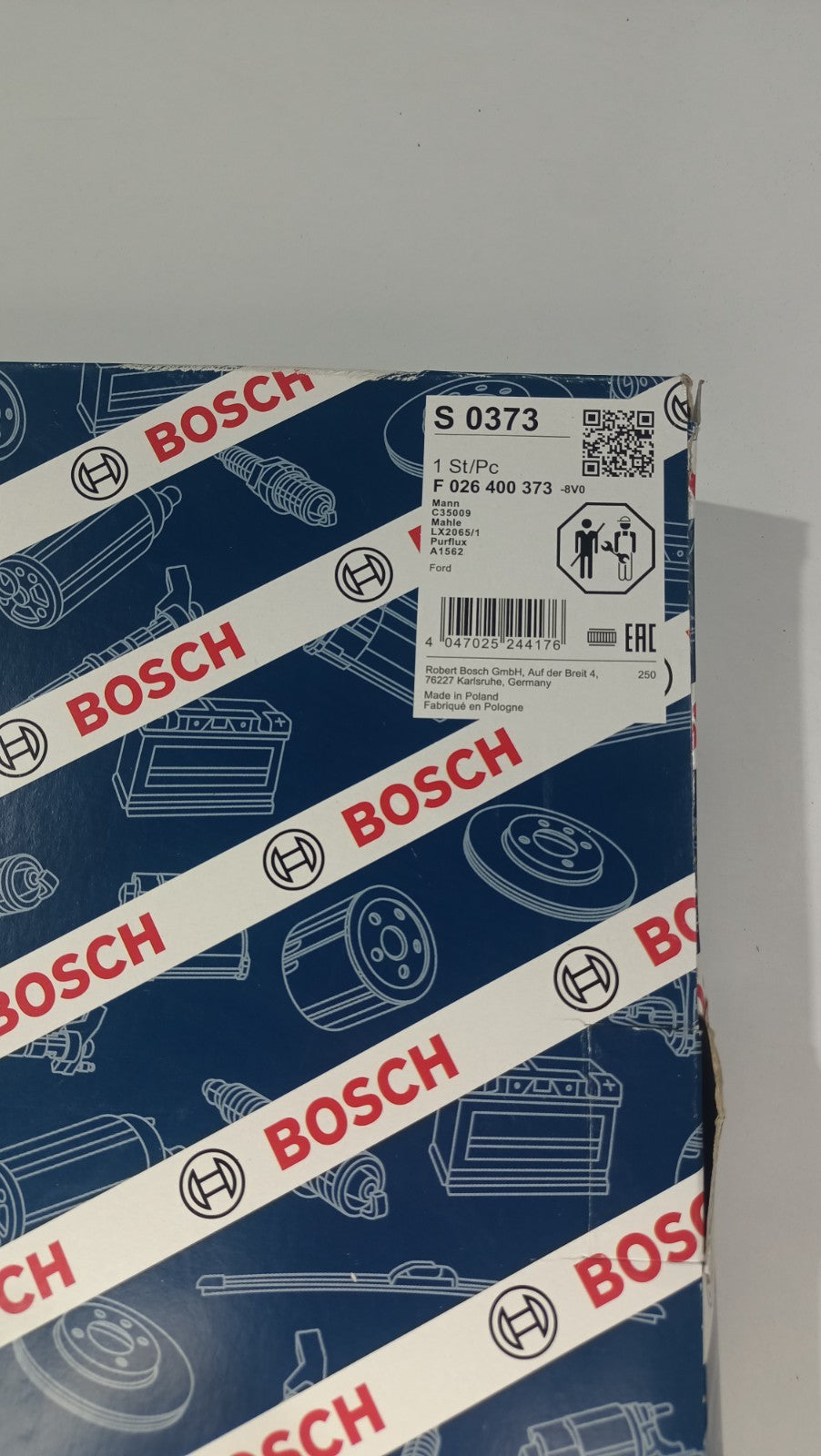 Air Filter F026400373 Bosch 1731778 CC119601CB 1741459 7424999339 S0373 Quality