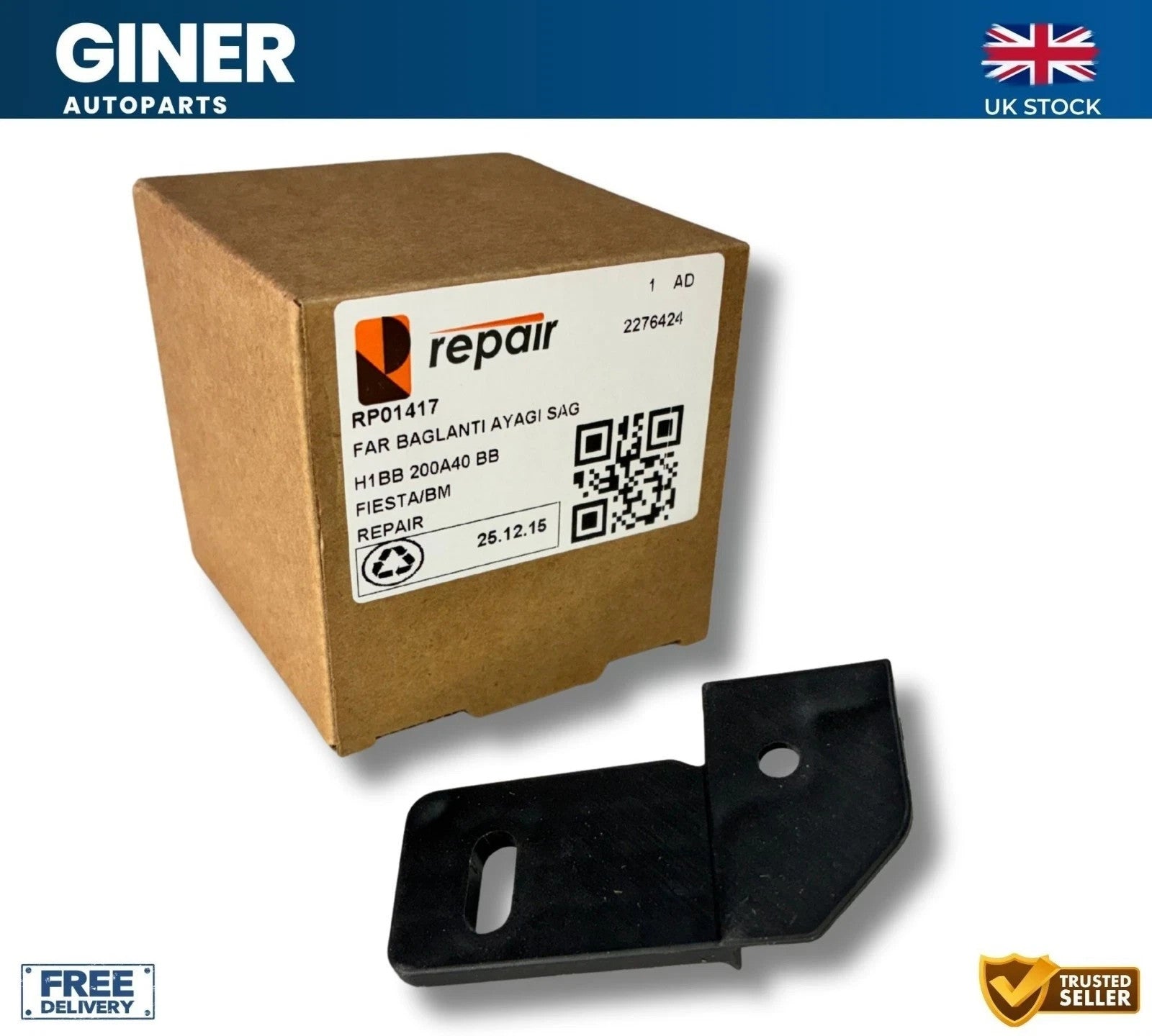 For Ford Fiesta Mk 8 Left & Right Headlight Bracket Repair Kit 2017-2023 2276420