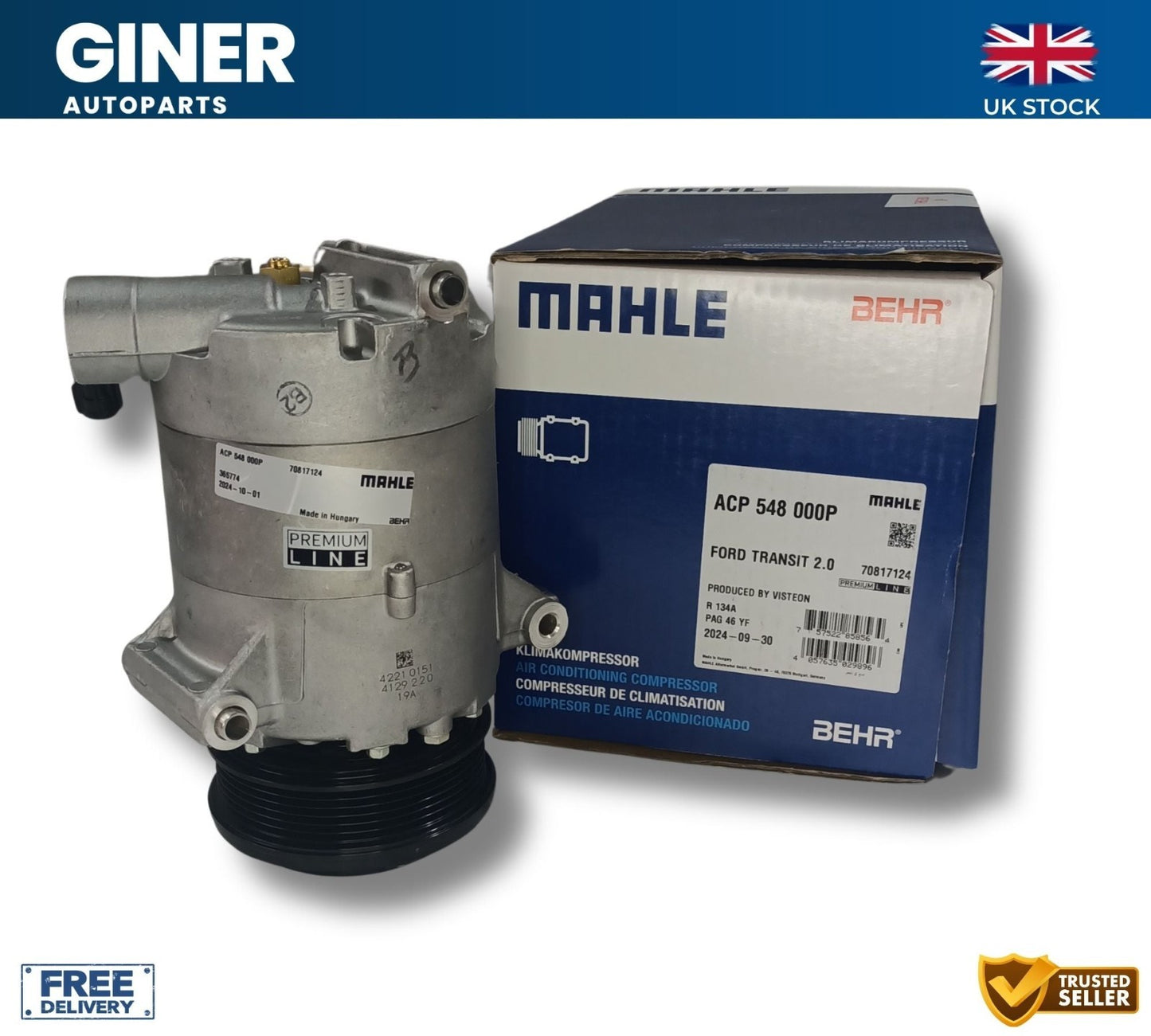Mahle Original Air Conditioning Compressor For Ford Transit - ACP548000P