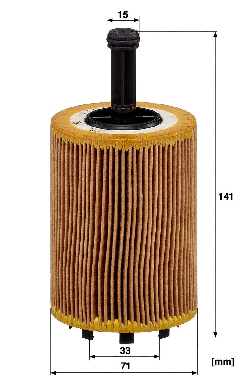 Mann Oil Filter HU719/7X 68001297AA K68001297AA 1118184 1250679 MN980125 Quality