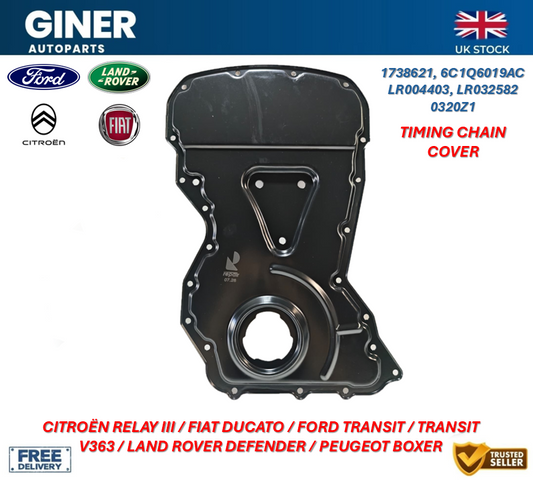 Timing Chain Cover For FORD TRANSIT TOURNEO TDCi 2.2D 06-14 1738621 6C1Q6019AC