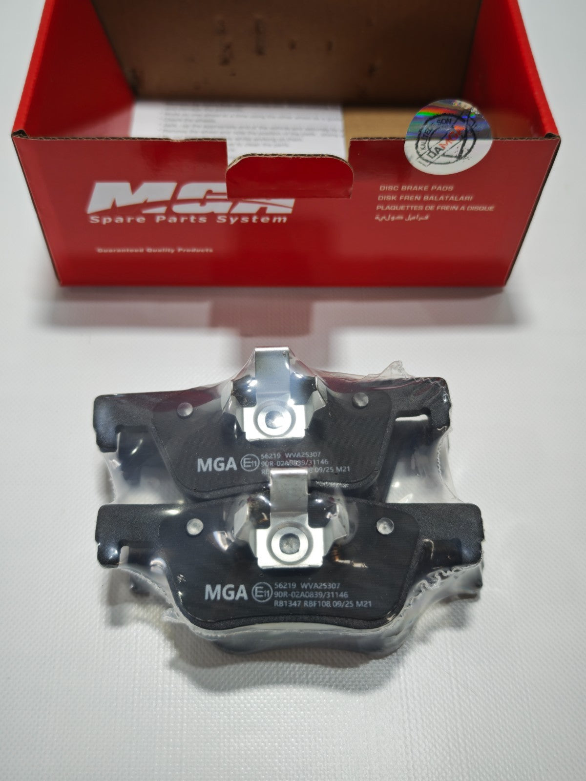 MGA Brake Pads Rear For BMW 1 2 3 4 Series F20 F21 F23 F31 F34 F36 34216850569
