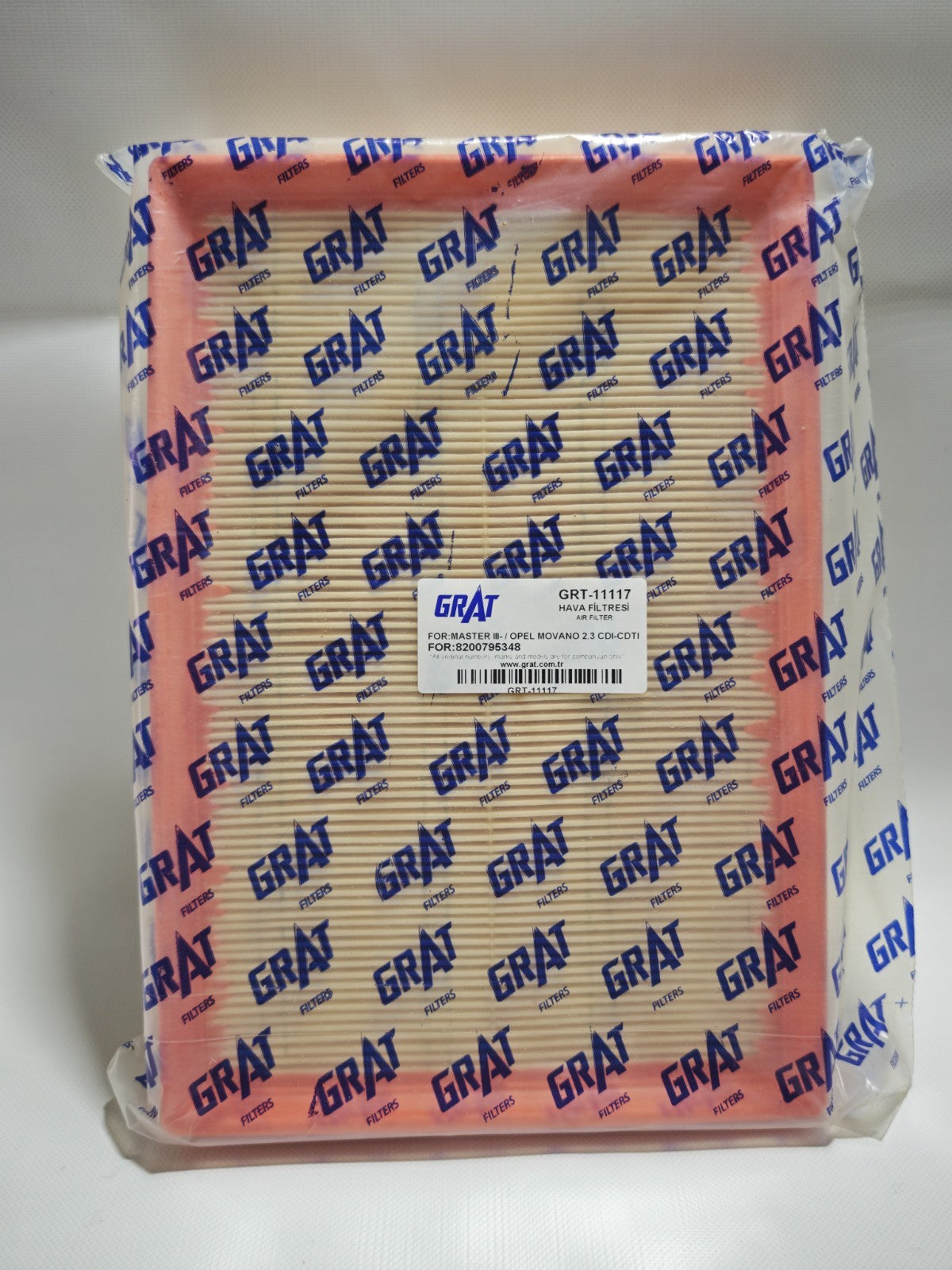 GRAT Air Filter For RENAULT MASTER Mk3 2.3D 2010 on 165465171R 7485145004