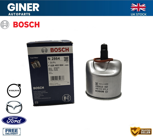 Bosch Fuel Filter For Ford B-Max C-Max Ecosport Fiesta 1.5 1.6 TDCI F026402864