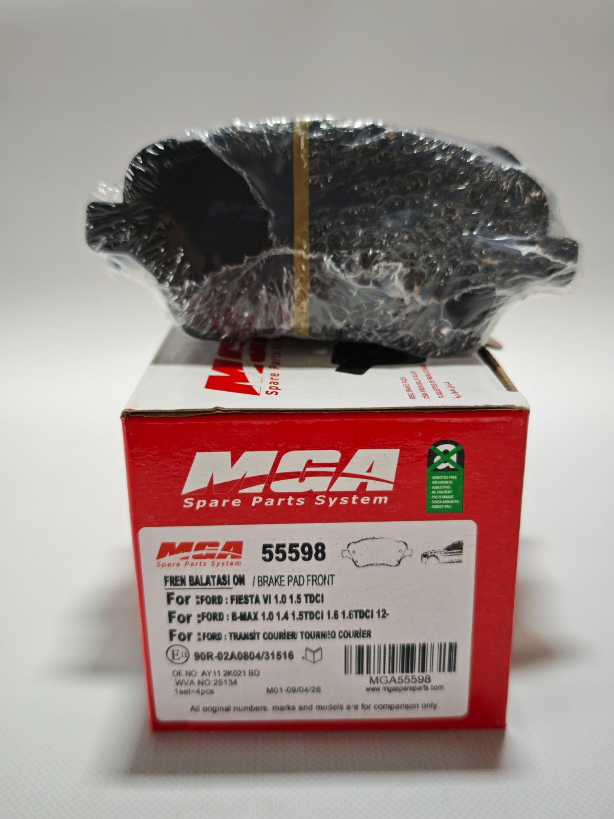 Brake Pads Set Front 55598 MGA 1751951 1765066 1775672 1785193 1848532 Quality
