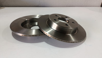 Bosch 2x Brake Discs Pair Solid Rear 271mm 0986479763 Set BV612A315BA 1704765