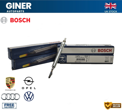 Glow Plugs Set 4x 0250403009 Bosch 03L963319 03L963319B 03L963319D 04L963319E