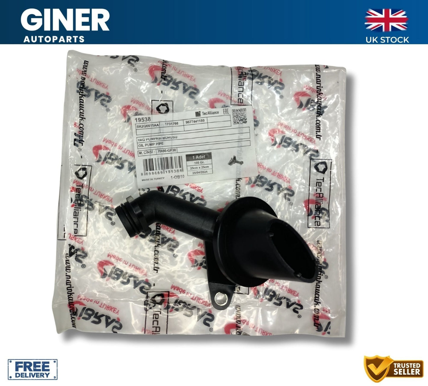 IBRAS Oil Pan Sump Pick Up Pipe For Ford Transit Ranger Custom 2.2 1731766