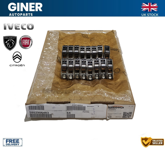 16X Genuine Rocker Arm For Citroen Jumper Iveco Daily Peugeot Boxer 2.3 3.0 HDI